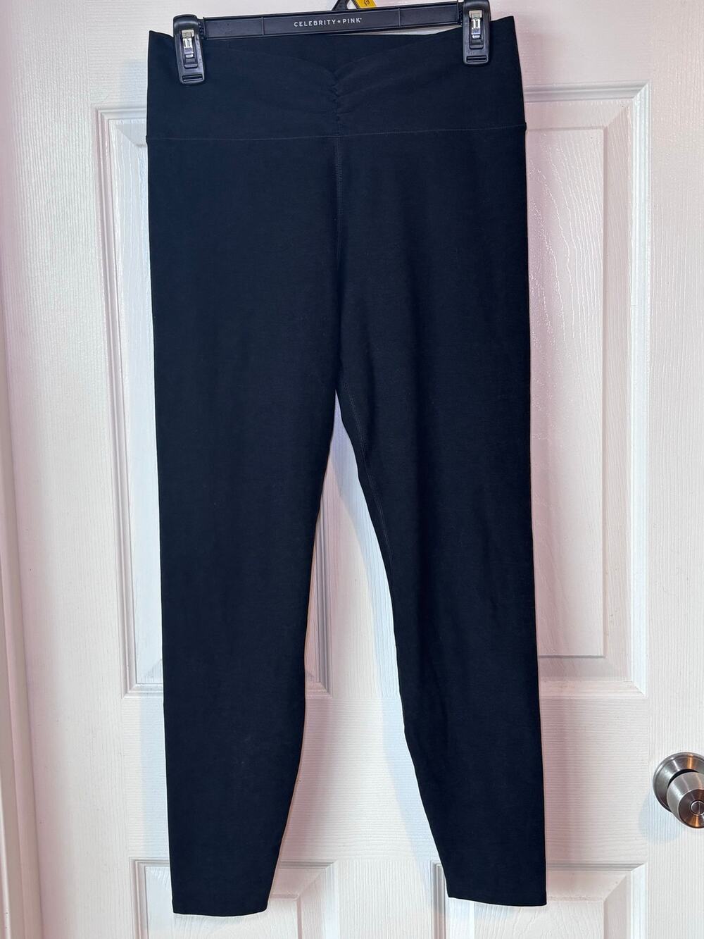 Vuori Clean Elevation Ruched Leggings Black Size Large VW4120 High Rise